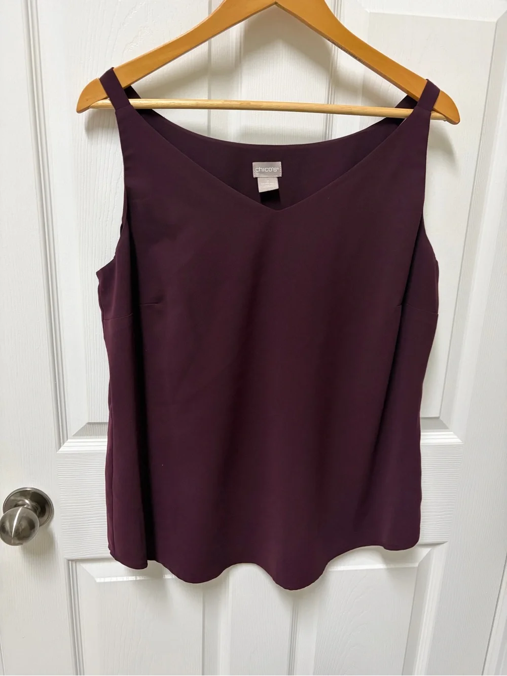 Chico's Maroon Two-Piece Tunic Set